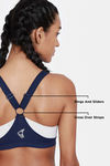 Zelocity High Impact Quick Dry Sports Bra - Maritime Blue — thumbnail 8